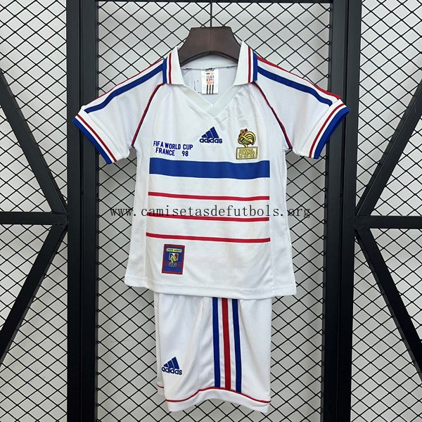 Camiseta Francia Replica Segunda Ropa Niño Retro 1998 Chollazo, activa