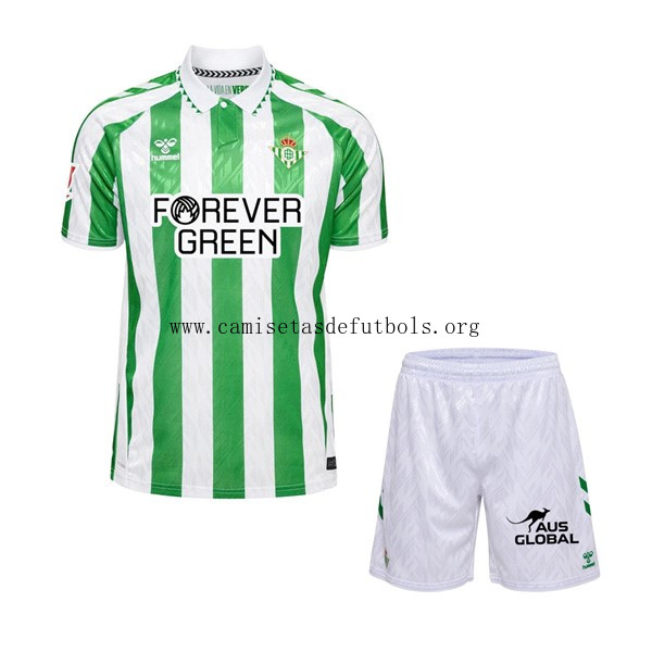Camiseta Real Betis Replica Primera Ropa All Sponsors Niño 2024/25 ¡¡Menudo/a humilde preciaco en toda la red!