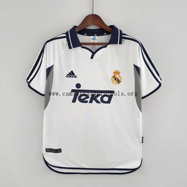 Camiseta Real Madrid Replica Primera Ropa Retro 2000 2001 Descuento, hazte con él
