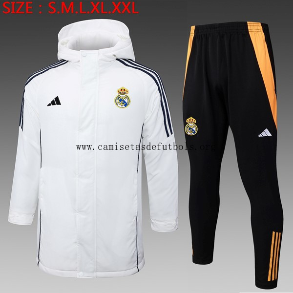 Abrigo Real Madrid Conjunto Completo 2024/25 Blanco 2 ¡¡Ni te imaginas sensacional ganga de colección!