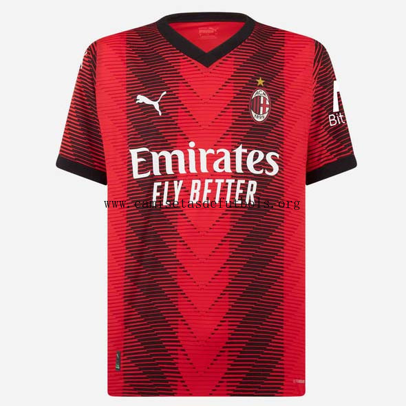 Camiseta AC Milan Replica Primera Ropa 2023/24 Aprovéchala ya este precio justo