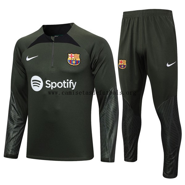 Sudadera De Training Barcelona 2024 Verde Corre a por él este ganga inmejorable