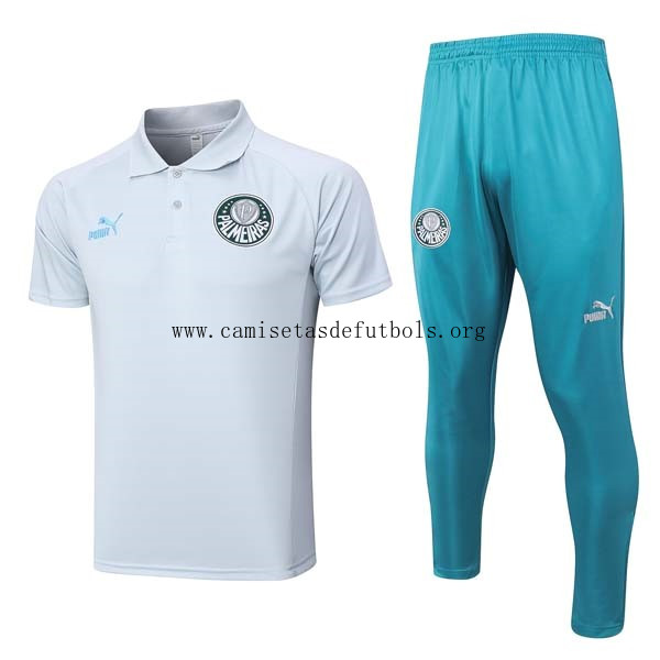 Polo Palmeiras Conjunto Completo 2023/24 Blanco Azul ¡¡Ni te imaginas milagroso ofertón solo hoy!