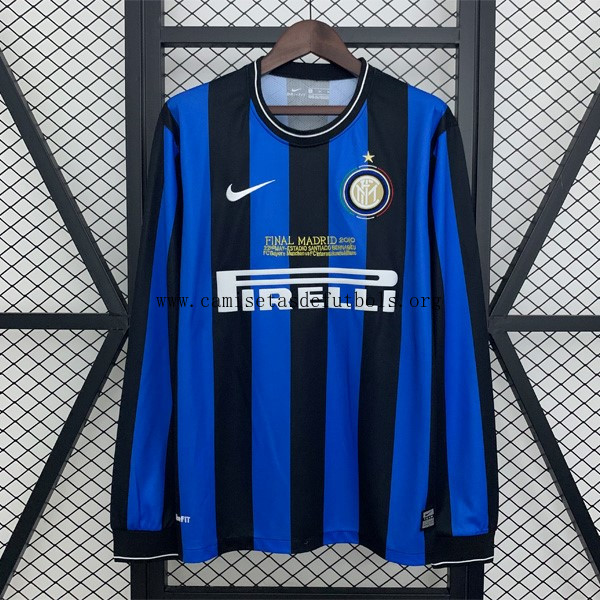 Camiseta Inter Milan Replica Primera Ropa Retro ML 2009-2010 ¿¡Qué preciaso?