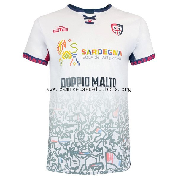 Camiseta Cagliari Calcio Replica Segunda Ropa 2025/26 Gangaza demencial