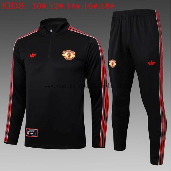 Ninos Sudadera De Training Manchester United 2025/26 Negro 4 ¡¡Vaya gangaza, no lo pienses!