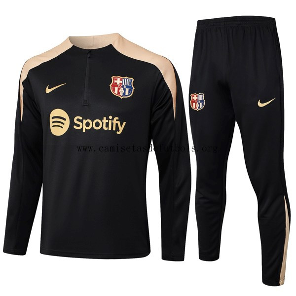 Sudadera De Training Barcelona 2024/25 Negro Amarillo ¡¡Cómo divino oferta como nunca!