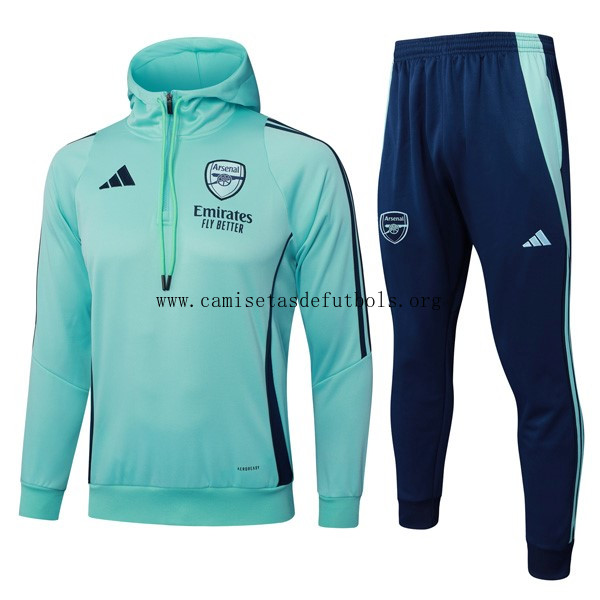 Chandal Con Capucha Arsenal 2025/26 Verde Cógelo este precio razonable