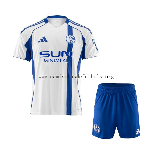 Camiseta Schalke 04 Replica Segunda Ropa Niño 2025/26 Oferta irrisorio