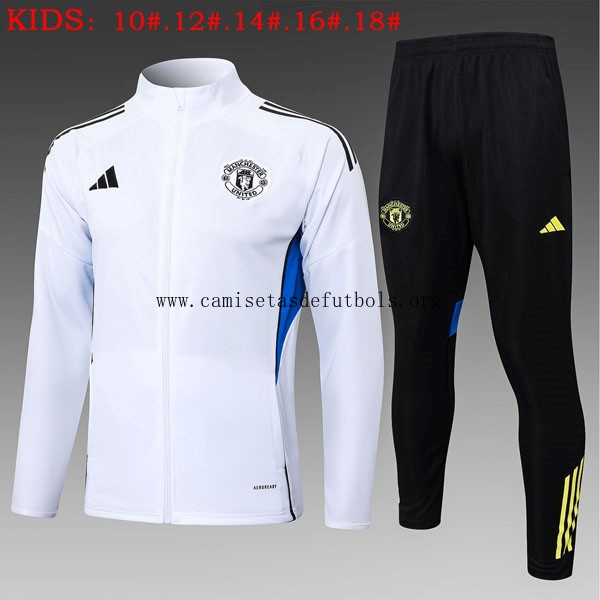 Ninos Chandal Manchester United 2025/26 Blanco 4 Alucinante oportunidad, paga menos por tiempo limitado