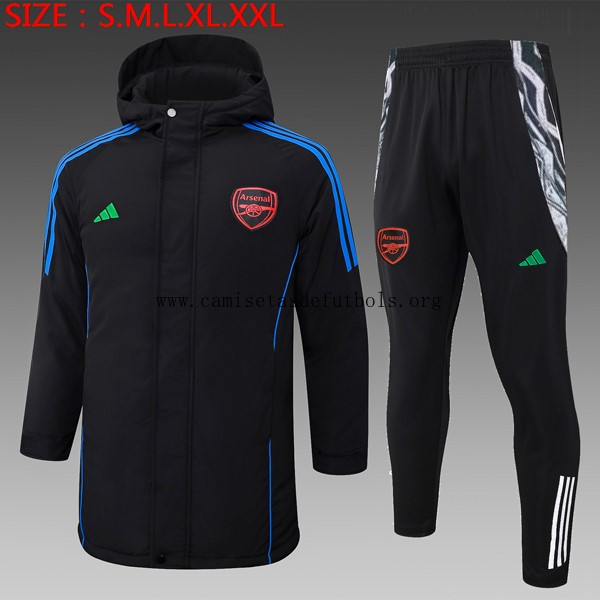 Abrigo Arsenal Conjunto Completo 2024/25 Negro Liquidación asequible por tiempo limitado