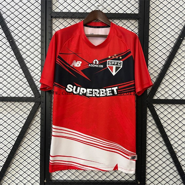 Camiseta Sao Paulo Pre-Match 2025/26 Rojo Soberbio gangaza, date prisa con devolución gratis