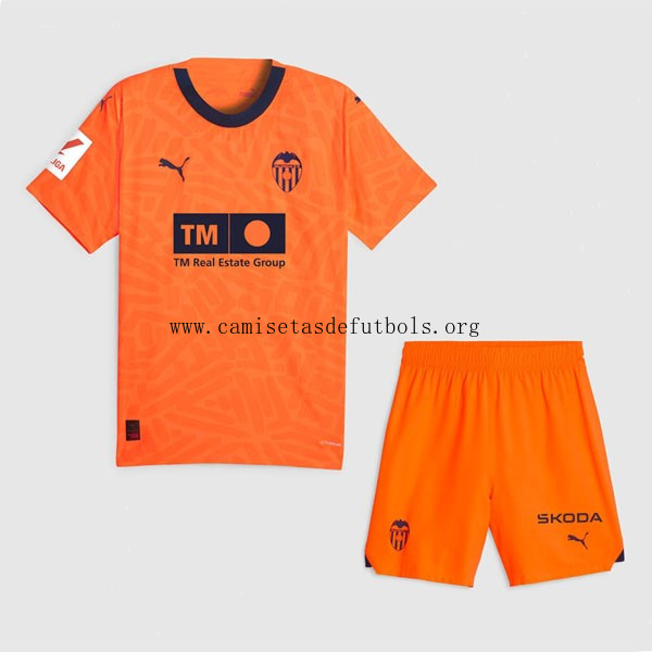 Camiseta Valencia Replica Tercera Ropa Niño 2023/24 ¡¡Ni te imaginas ahorro, reserva!