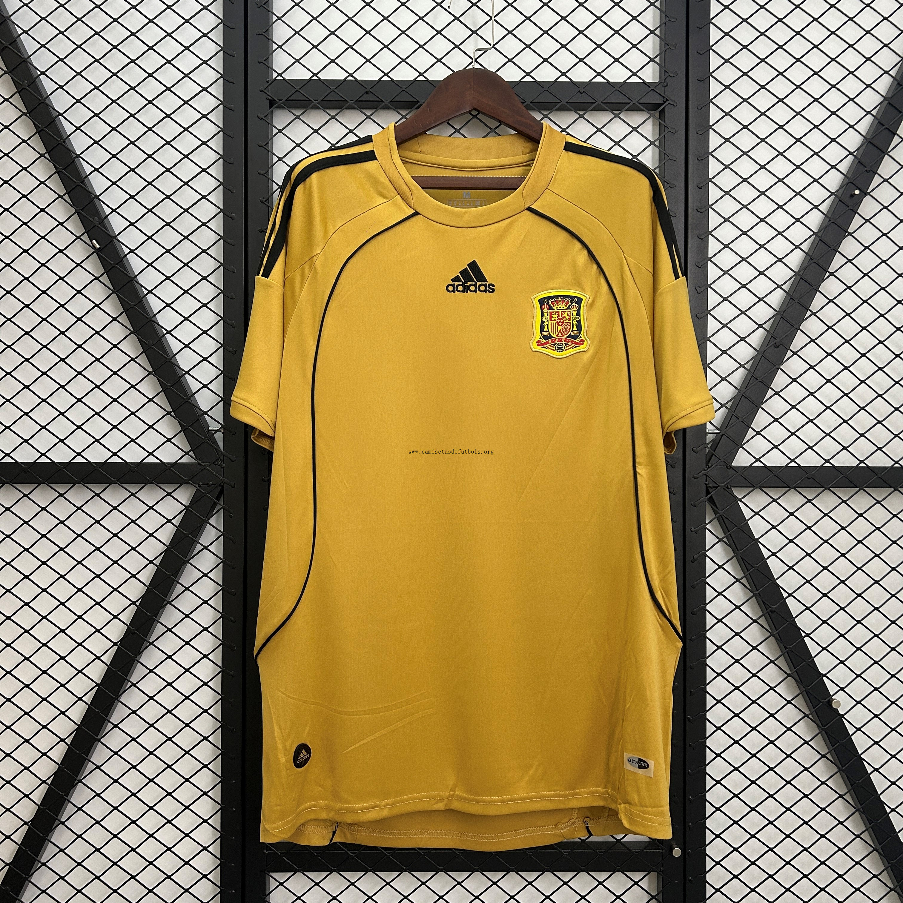 Camiseta Spain Replica Segunda Ropa Retro 2008 Descuento brutal como nunca