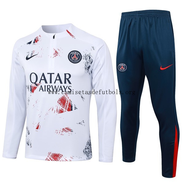 Sudadera De Training PSG 2024/25 Blanco 3 ¡¡Vaya saldo, cógelo!