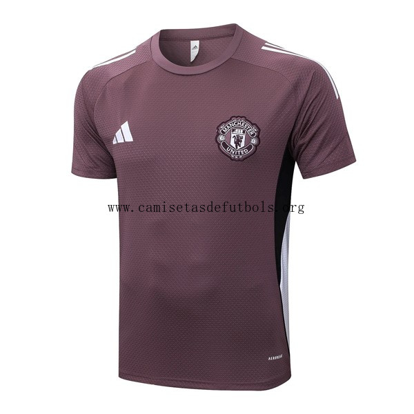 Camiseta Entrenamiento Manchester United 2025/26 Purpura 3 Bicoca milagroso en toda la red