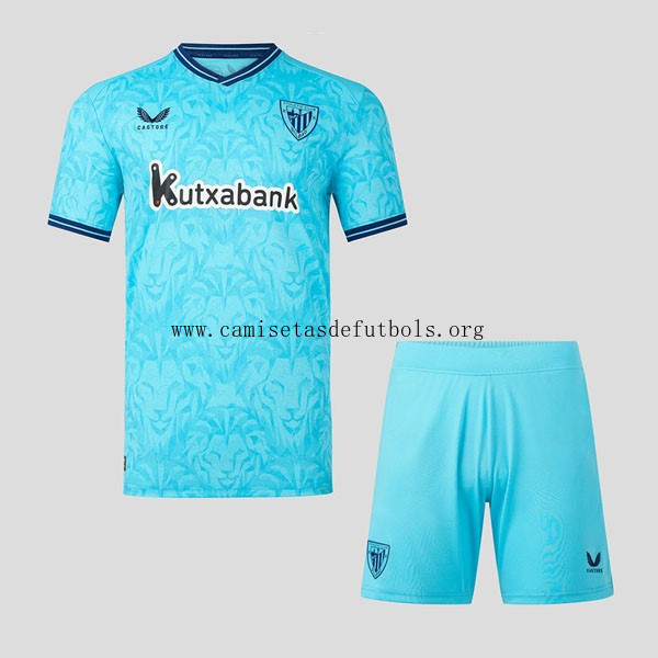 Camiseta Athletic Bilbao Replica Segunda Ropa Niño 2023/24 Azul Dispara este precio fantástico