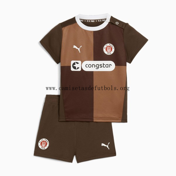 Camiseta St. Pauli Replica Primera Ropa Niño 2024/25 Aprovéchala ya de derribo