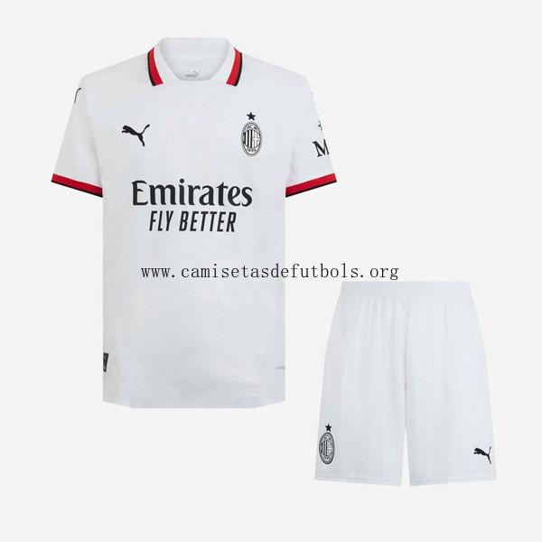 Camiseta AC Milan Replica Segunda Ropa Niño 2024/25 Dispara este saldazo inmejorable