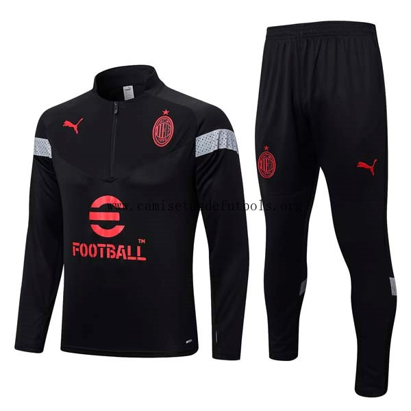 Sudadera De Training AC Milan 2023/24 Negro Chollazo razonable