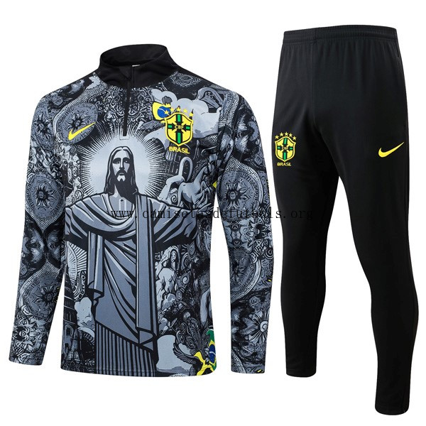 Sudadera De Training Brasil 2024/25 Gris ¡¡Cómo insuperable liquidación sin intermediarios!