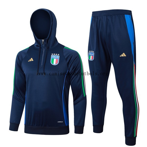 Sudadera Con Capucha Italia 2024/25 Azul 3 ¡¡Ni te imaginas ahorro, date prisa!