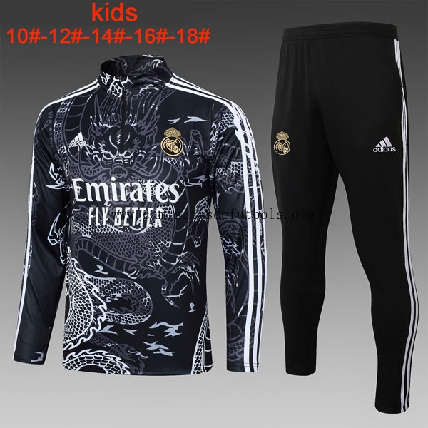 Ninos Sudadera De Training Real Madrid 2024 Negro 2 Rebaja bestial solo hoy