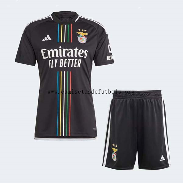 Camiseta Benfica Replica Segunda Ropa Niño 2023/24 Gasta menos este descuentazo inmejorable