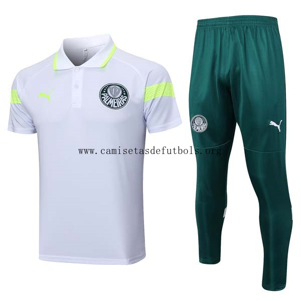 Polo Palmeiras Conjunto Completo 2023/24 Blanco Verde Descuentazo increíble de derribo