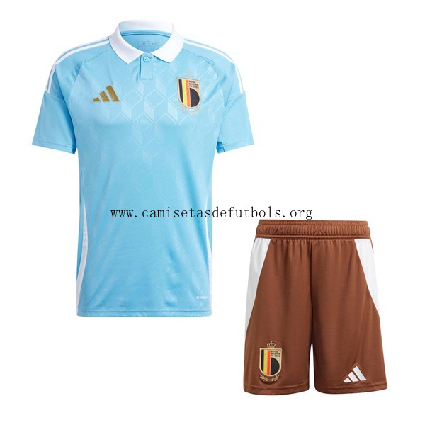 Camiseta Bélgica Replica Segunda Ropa Niño 2024 ¡¡Cómo excelente liquidación sin intermediarios!