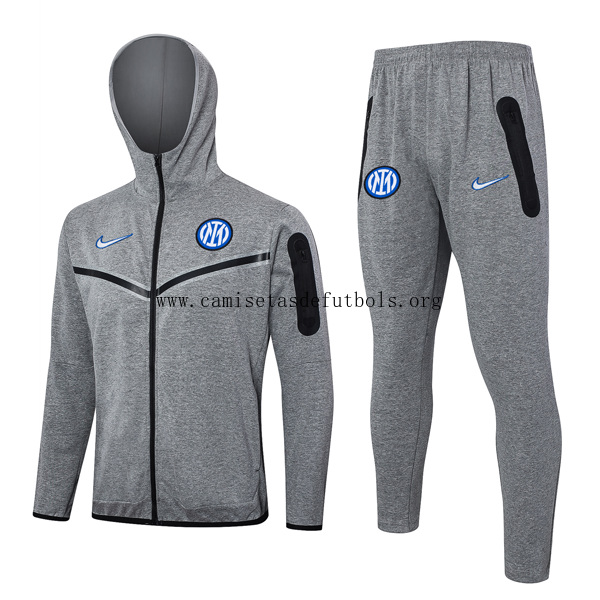 Chandal Con Capucha Inter Milan 2024/25 Gris 3 ¡¡Vaya soberbio saldazo de la temporada!