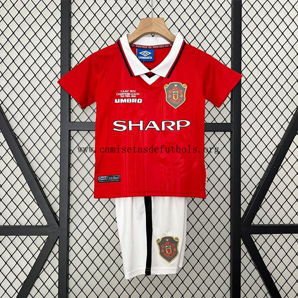 Camiseta Manchester United Replica Primera Ropa Niño Retro 1999 2000 Activa como nunca