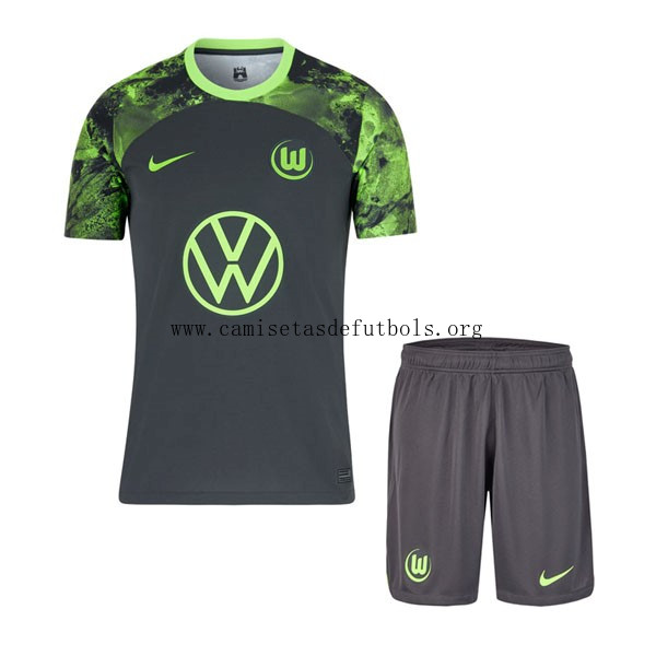 Camiseta Wolfsburg Replica Segunda Ropa Niño 2023/24 Precio económico