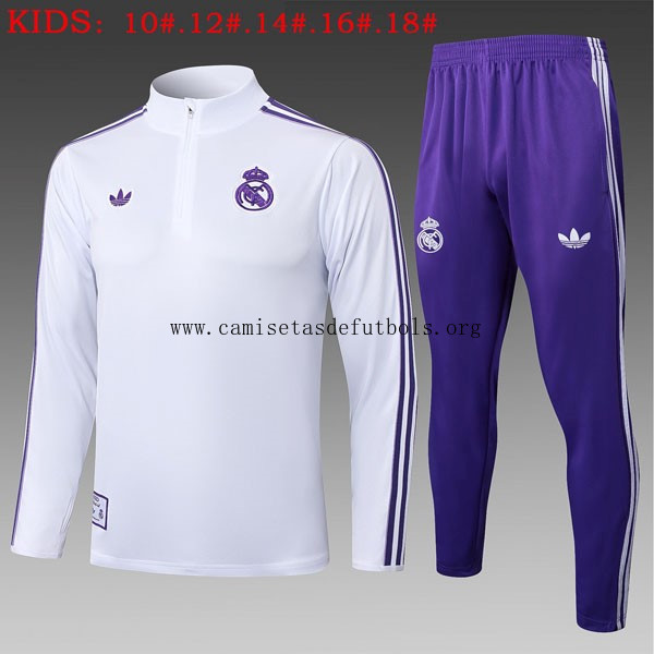 Ninos Sudadera De Training Real Madrid 2025/26 Blanco 8 ¡¡Qué soberbio descuentazo en toda la red!