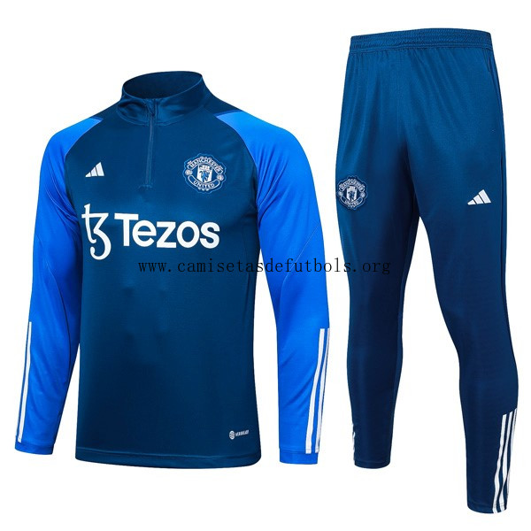 Sudadera De Training Manchester United 2024 Azul Precio, adquiere