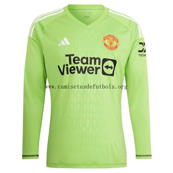 Camiseta Manchester United Replica Primera Ropa Portero 2023/24 Genial preciaso, benefíciate en todo el mercado