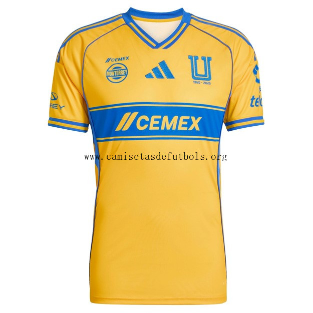 Camiseta Tigres UANL Replica Primera Ropa 2025/26 Gasta menos más barato que nunca