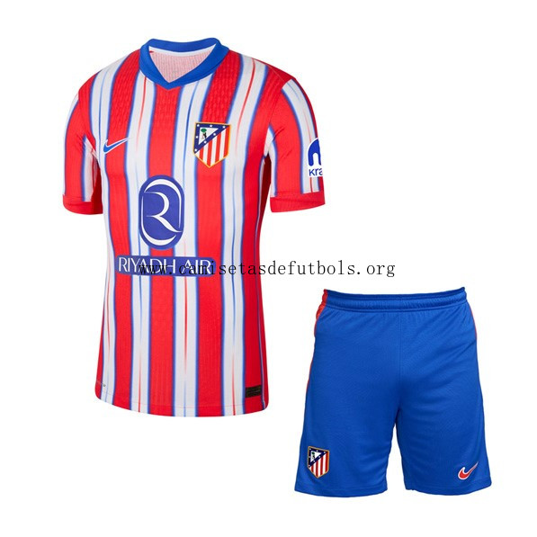 Camiseta Atletico De Madrid Replica Primera Ropa Niño 2024/25 ¡¡Qué rebajado descuento sin intermediarios!