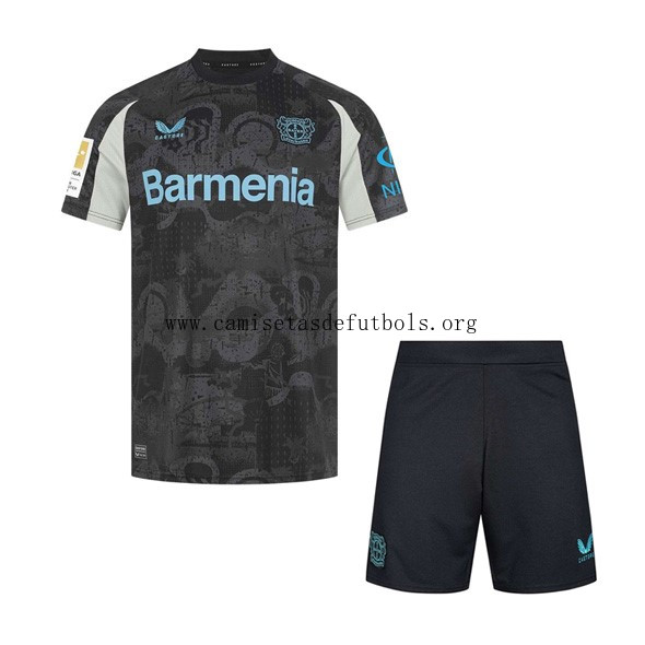 Camiseta Bayer 04 Leverkusen Replica Tercera Ropa Niño 2024/25 Amigo saldazo, corre a por él en todo el mercado
