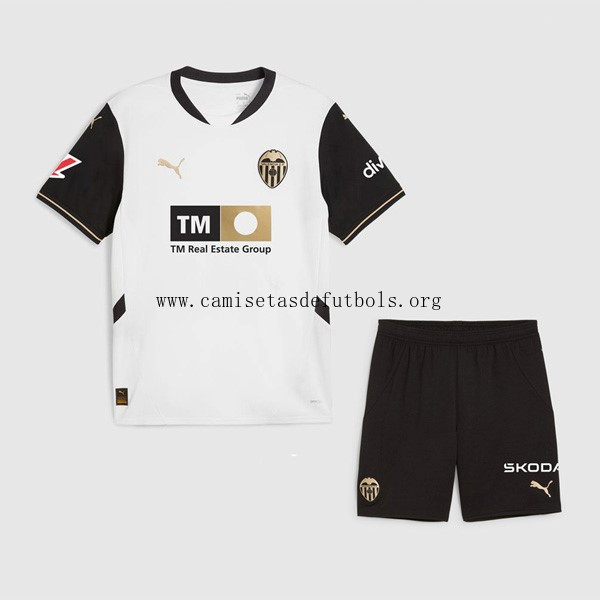 Camiseta Valencia Replica Primera Ropa Niño 2024/25 No lo pienses antes de que se acabe