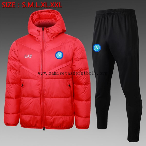 Abrigo Plumón Napoli Conjunto Completo 2024/25 Rojo ¡¡Qué estupendo oferta de la temporada!
