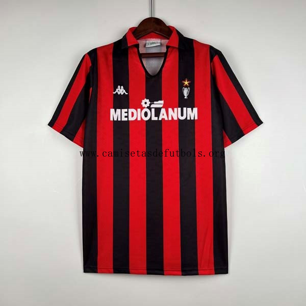 Camiseta AC Milan Replica Primera Ropa Retro 1989-1990 ¡¡Cómo excelente descuentazo de risa!