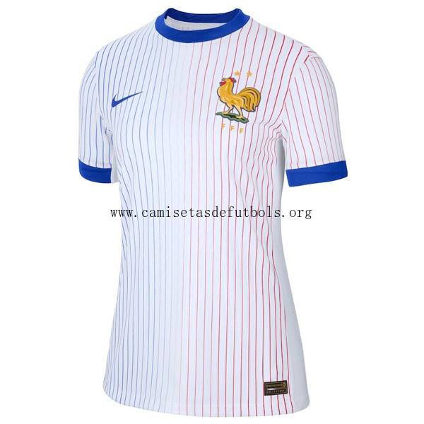 Camiseta Francia Replica Segunda Ropa Mujer 2024 Bicoca asequible