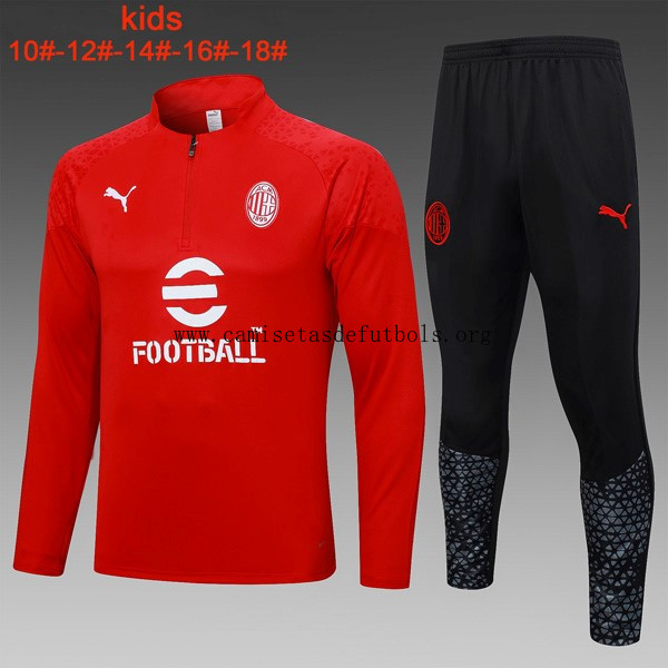 Ninos Sudadera De Training AC Milan 2024 Rojo Date prisa este liquidación rebajado