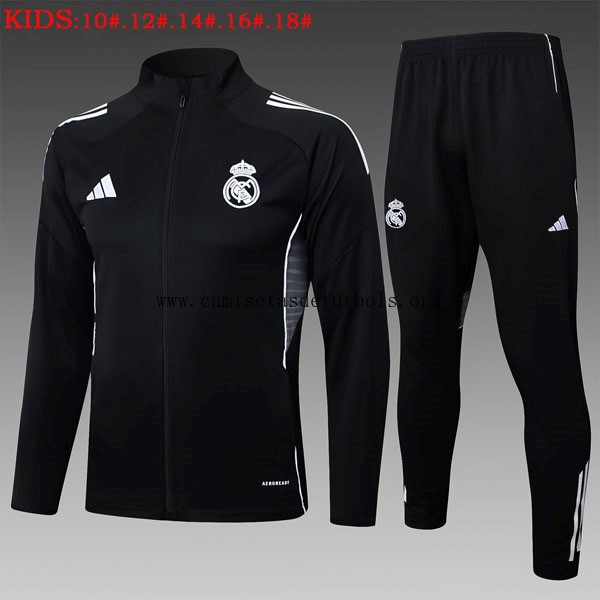 Ninos Chandal Real Madrid 2025/26 Negro 5 Tirado oportunidad, dispara de risa