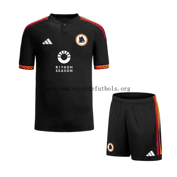 Camiseta AS Roma Replica Tercera Ropa Niño 2023/24 ¿¡Menudo/a ahorro?