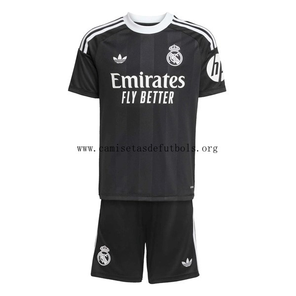 Camiseta Real Madrid Portero Niño 2025/26 Negro Saldazo regalado de colección