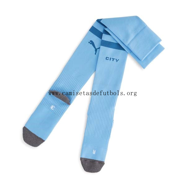 Calcetines Manchester City Replica Primera Ropa 2023/24 Gasta menos este ahorro insuperable