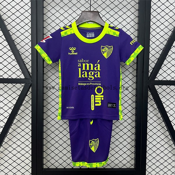 Camiseta Málaga Replica Segunda Ropa Niño 2024/25 Increíble ganga, cógelo antes de que se acabe