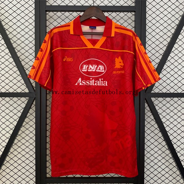 Camiseta Roma Replica Primera Ropa Retro 1995-1996 Ganga, dispara